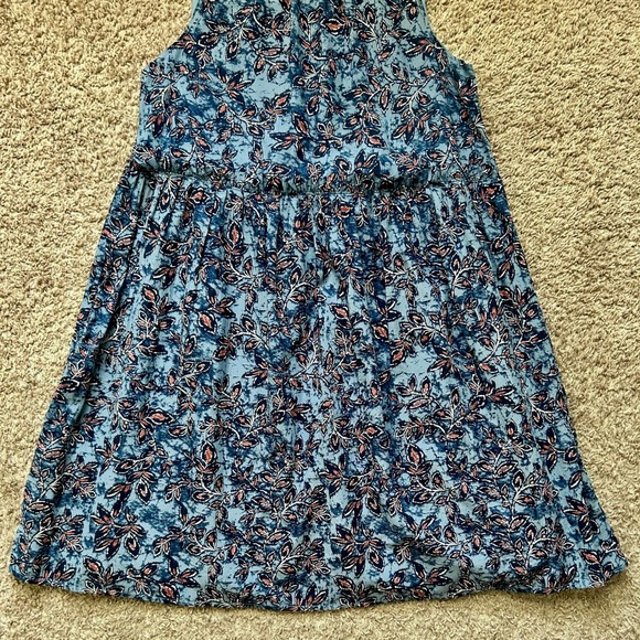 Lucky Brand I Blue Floral Paisley Print Sleeveless Swing Dress I Size XS - Picture 6 of 13